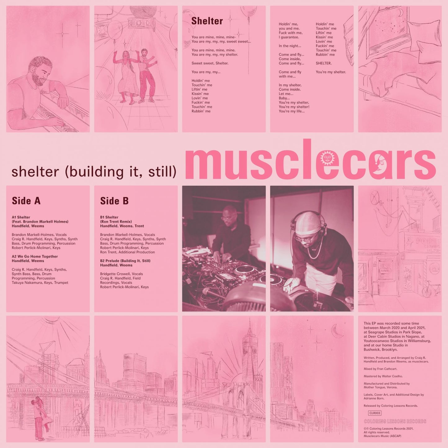 musclecars - Shelter (Building It, Still) (incl. Ron Trent Rmx) [CLR003]