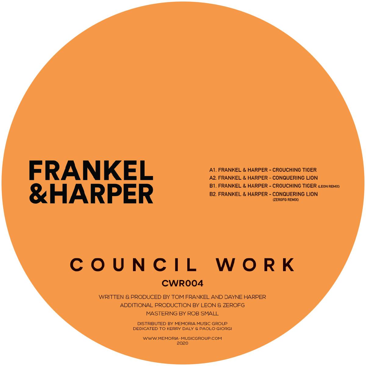 Frankel & Harper - Crouching Tiger EP [CWR004]