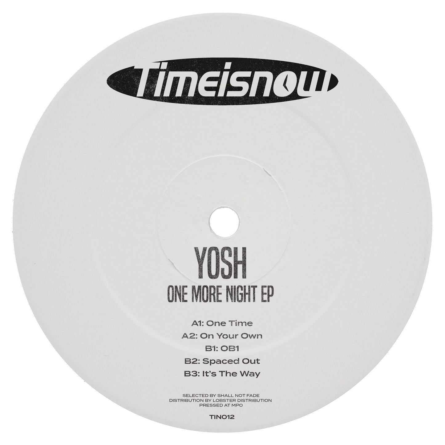 Yosh - One More Time EP [TIN012]
